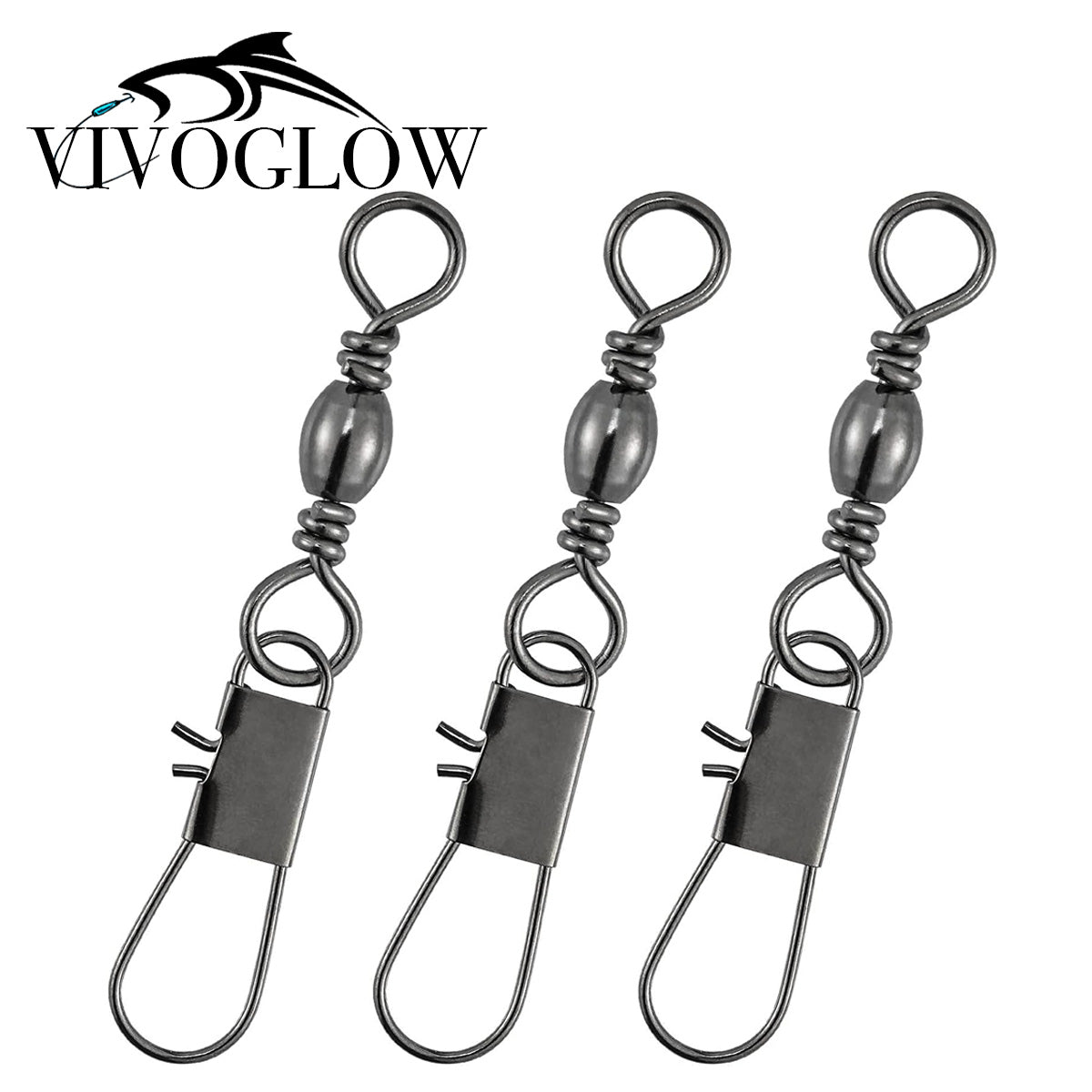 Black Barrel Snap Swivel