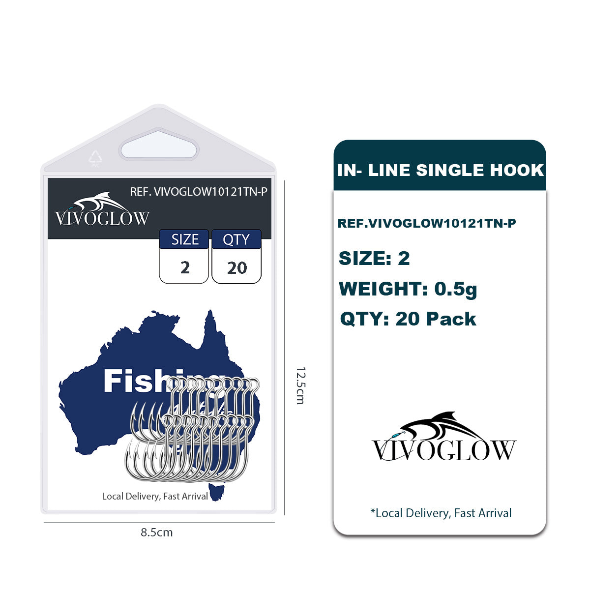 In-line Single Hooks For Lures