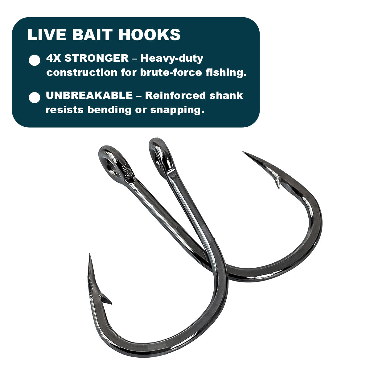 Live Bait Hooks 4X Strong