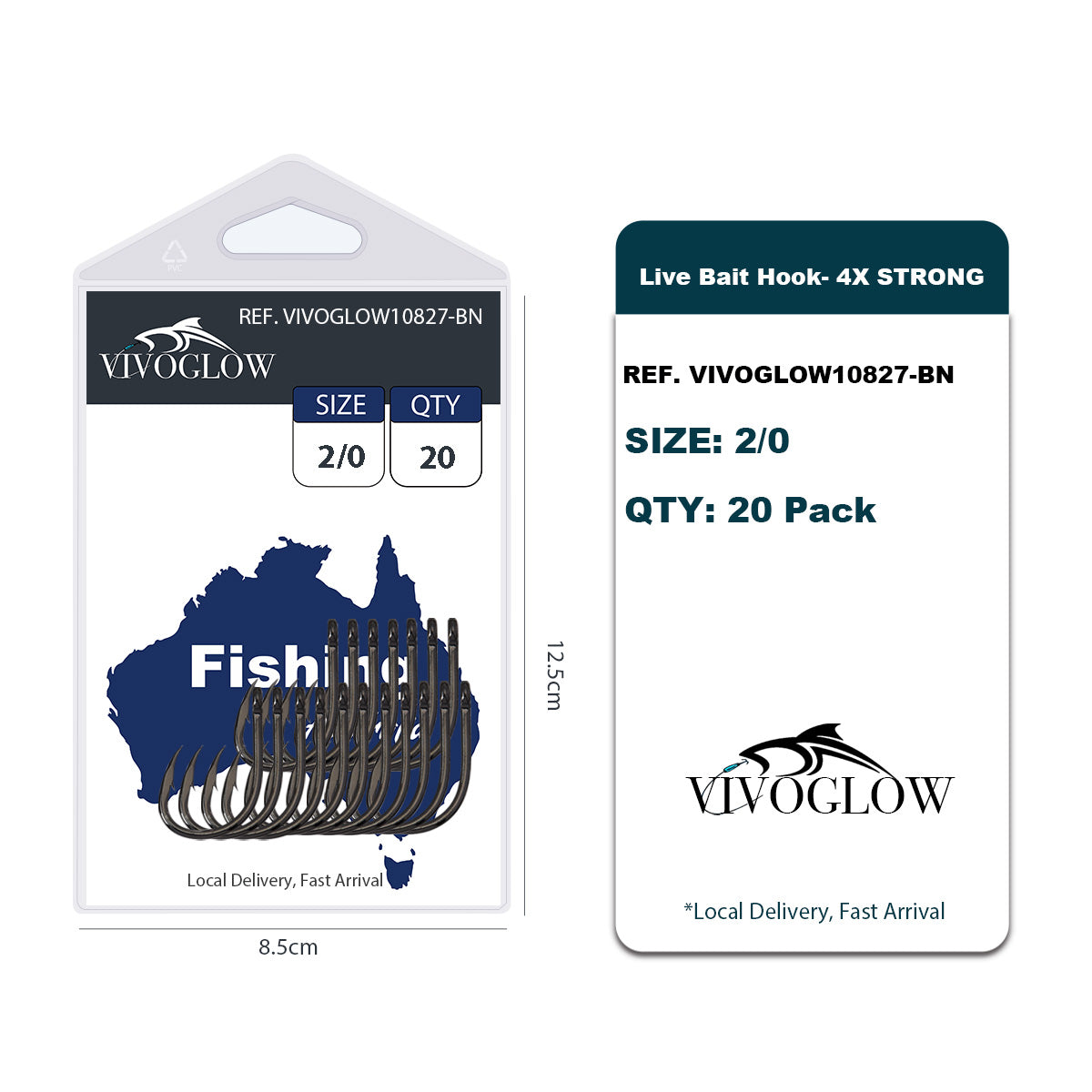 Live Bait Hooks 4X Strong