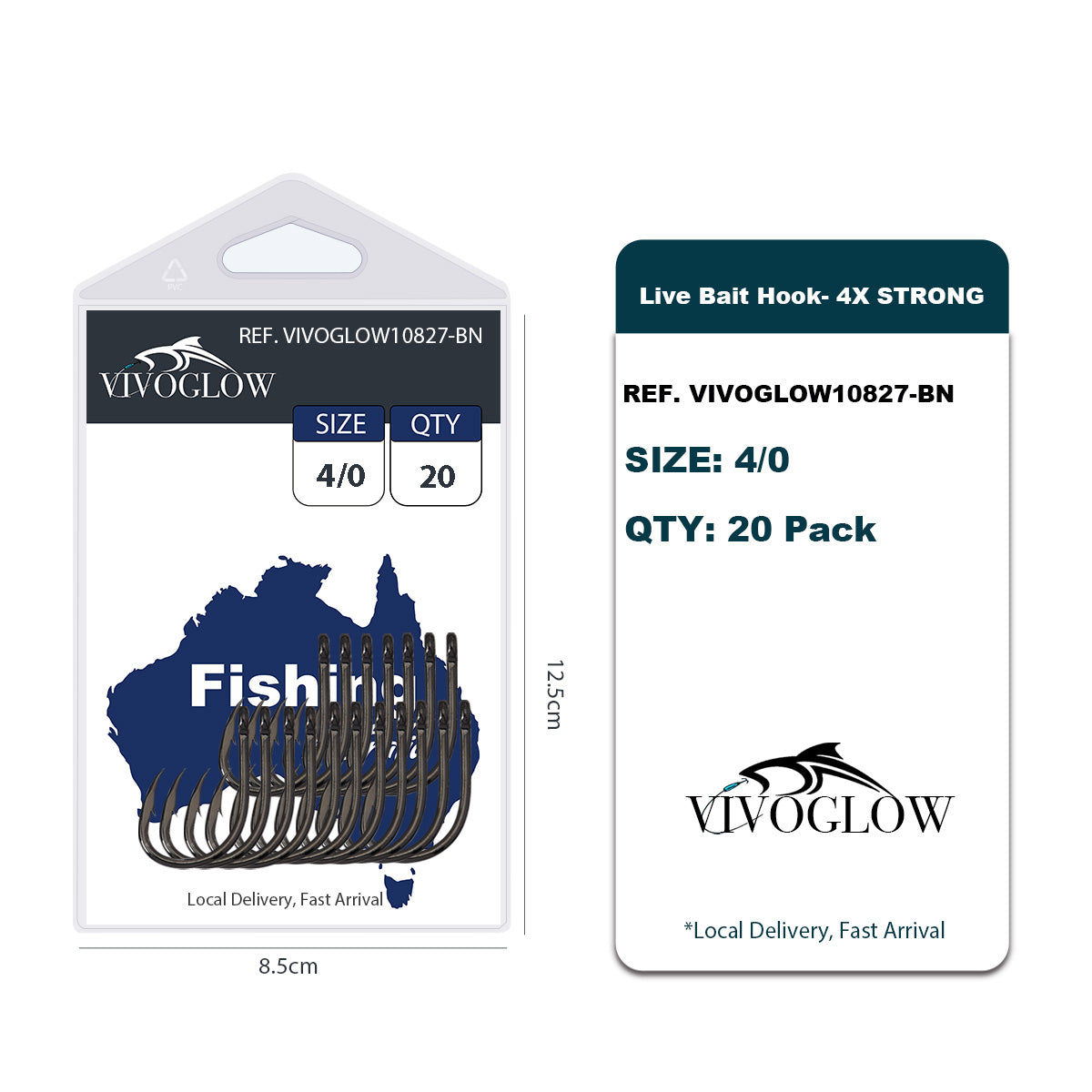 Live Bait Hooks 4X Strong