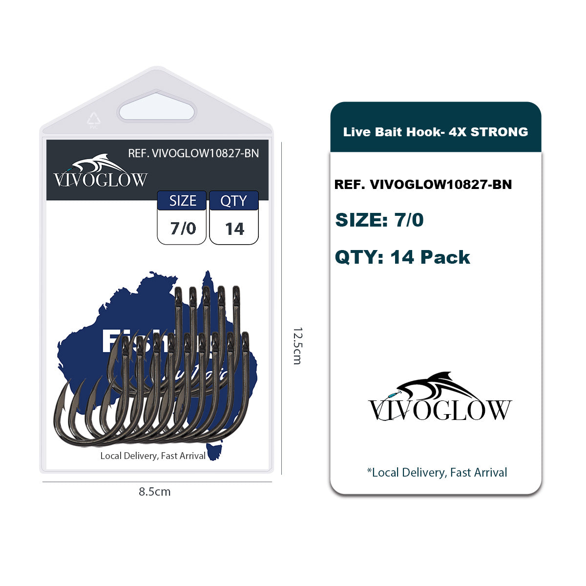 Live Bait Hooks 4X Strong