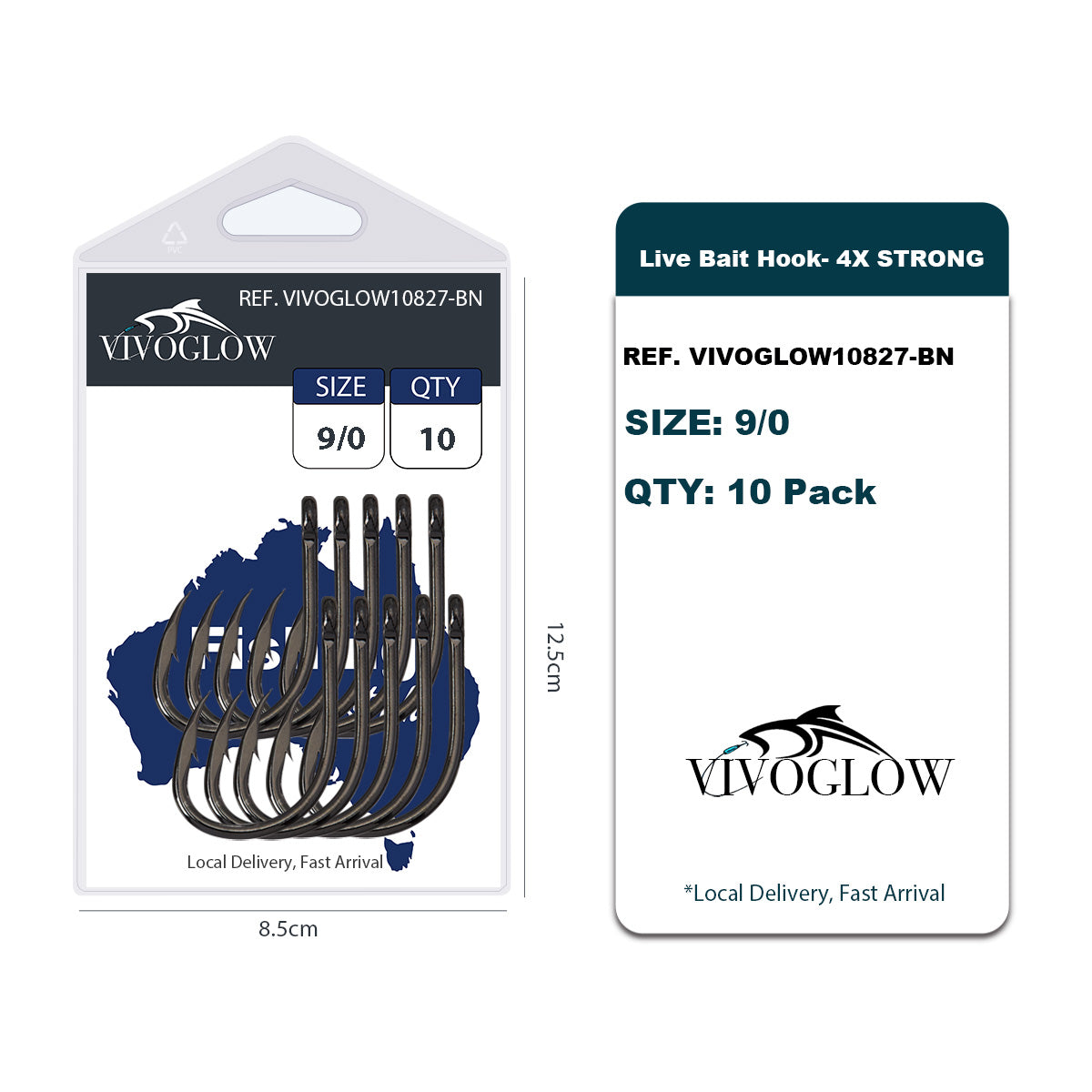 Live Bait Hooks 4X Strong