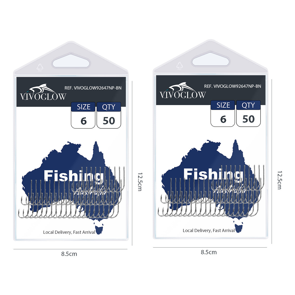 Long Baitholder Hooks- Black Nickel