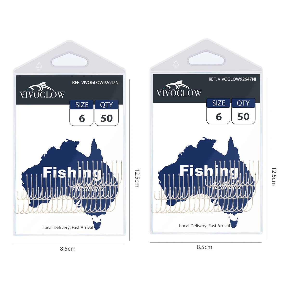 Long Baitholder Hooks- Bright Nicke