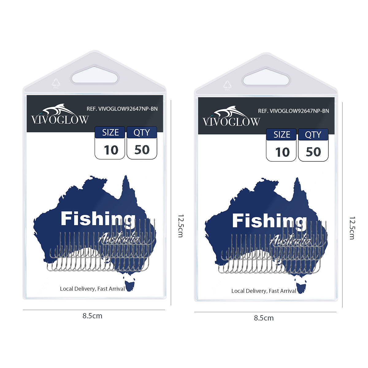 Long Baitholder Hooks- Black Nickel