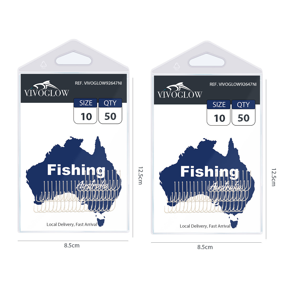 Long Baitholder Hooks- Bright Nicke