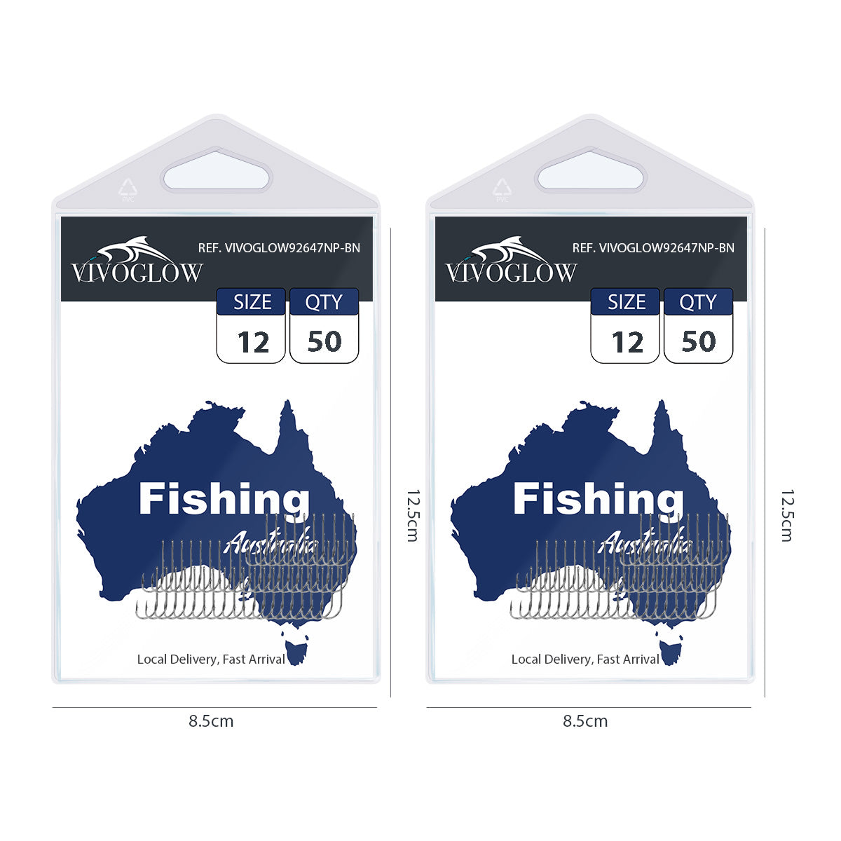 Long Baitholder Hooks- Black Nickel