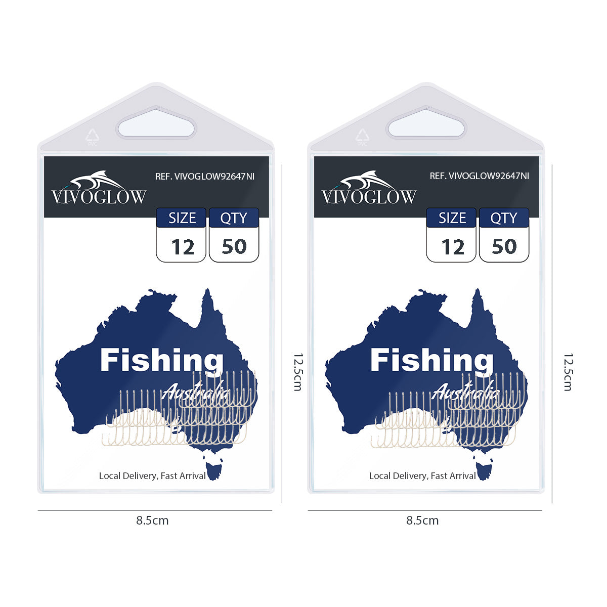 Long Baitholder Hooks- Bright Nicke