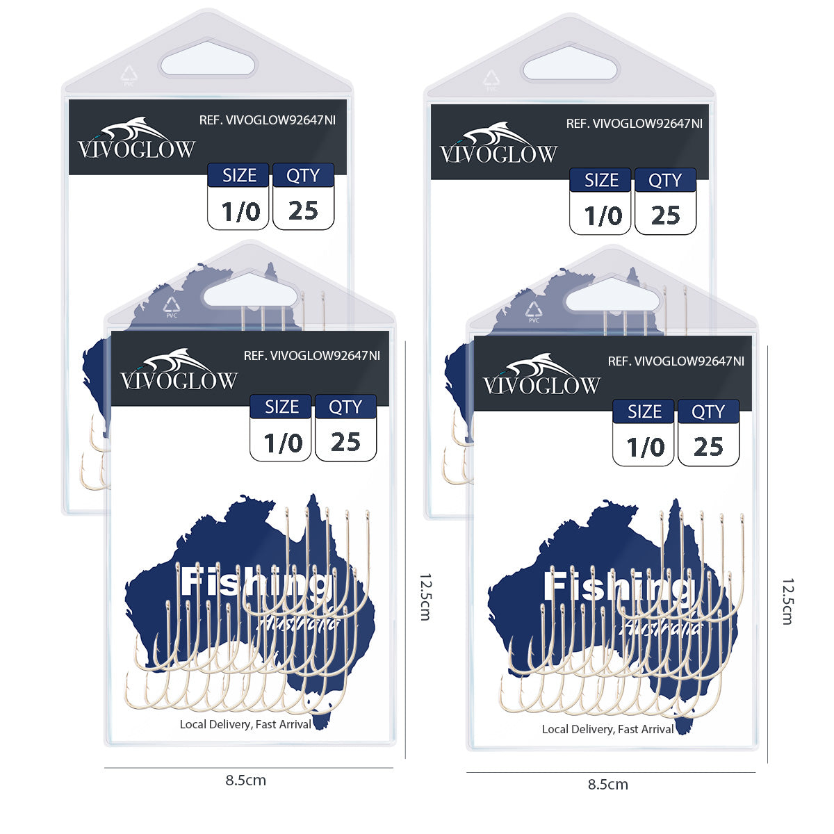 Long Baitholder Hooks- Bright Nicke