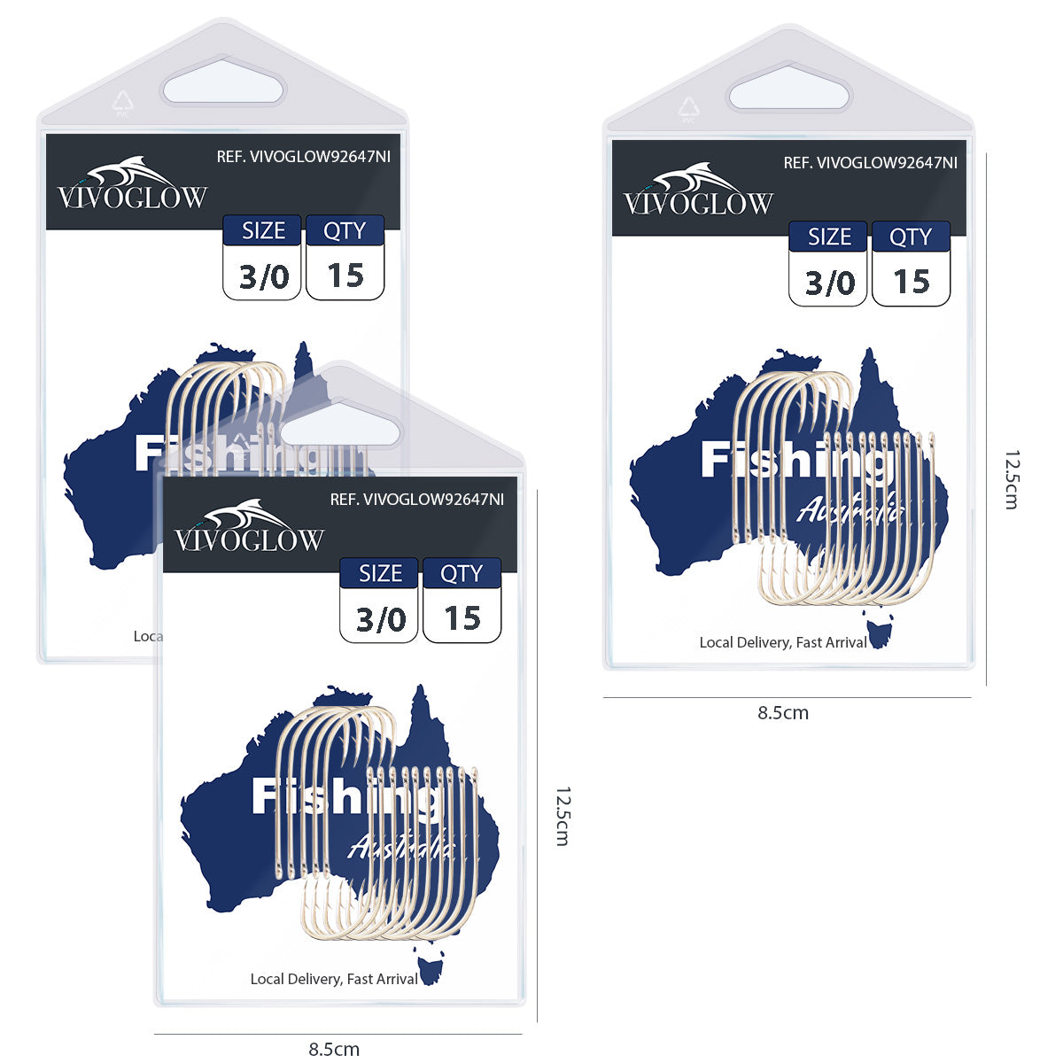 Long Baitholder Hooks- Bright Nicke