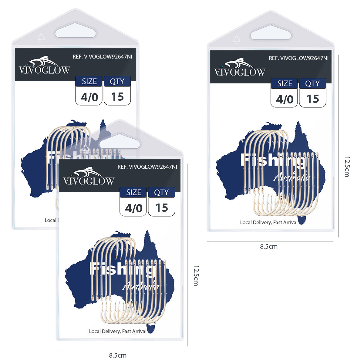 Long Baitholder Hooks- Bright Nicke