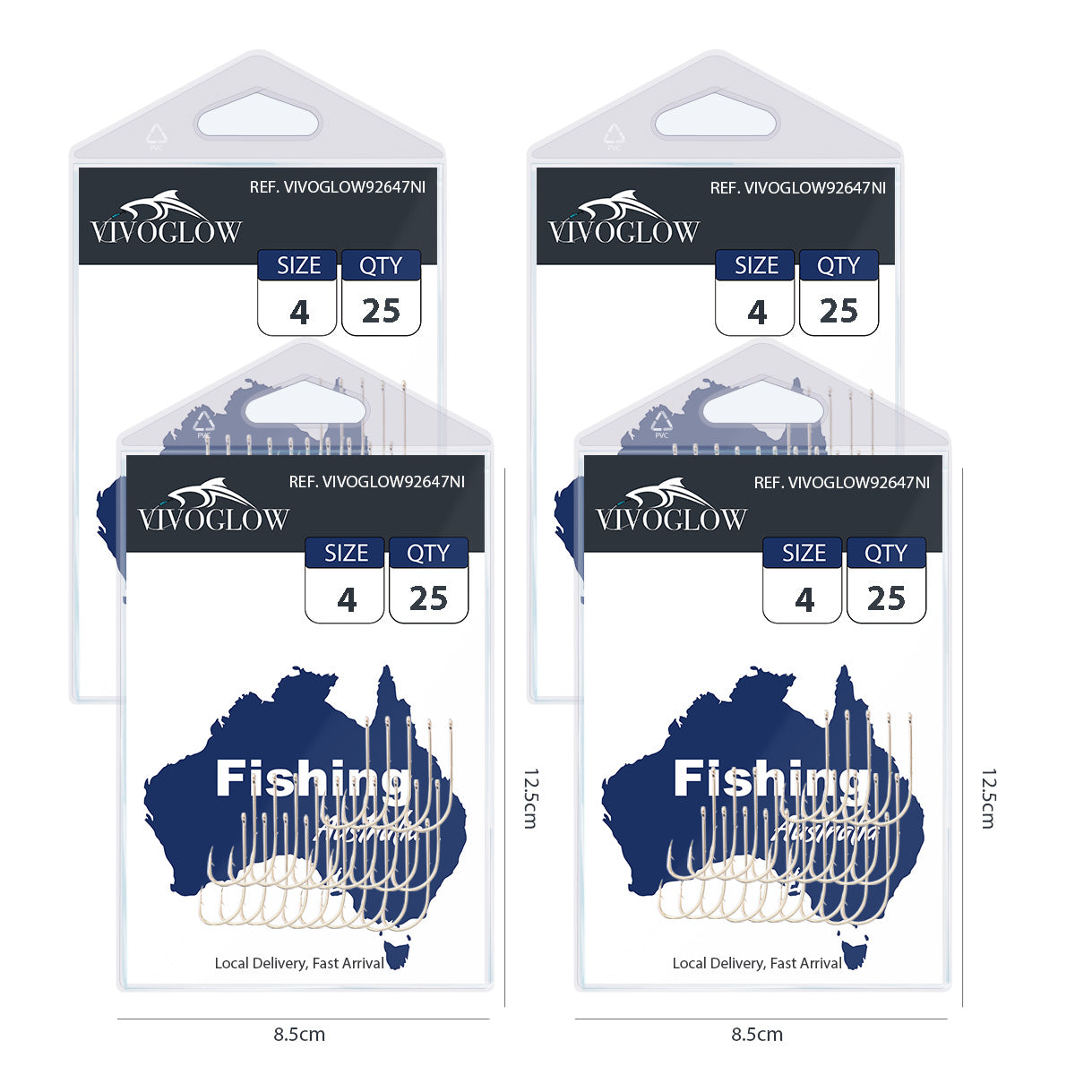 Long Baitholder Hooks- Bright Nicke