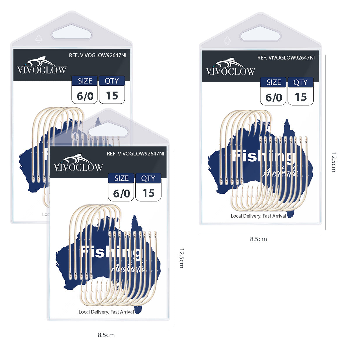 Long Baitholder Hooks- Bright Nicke