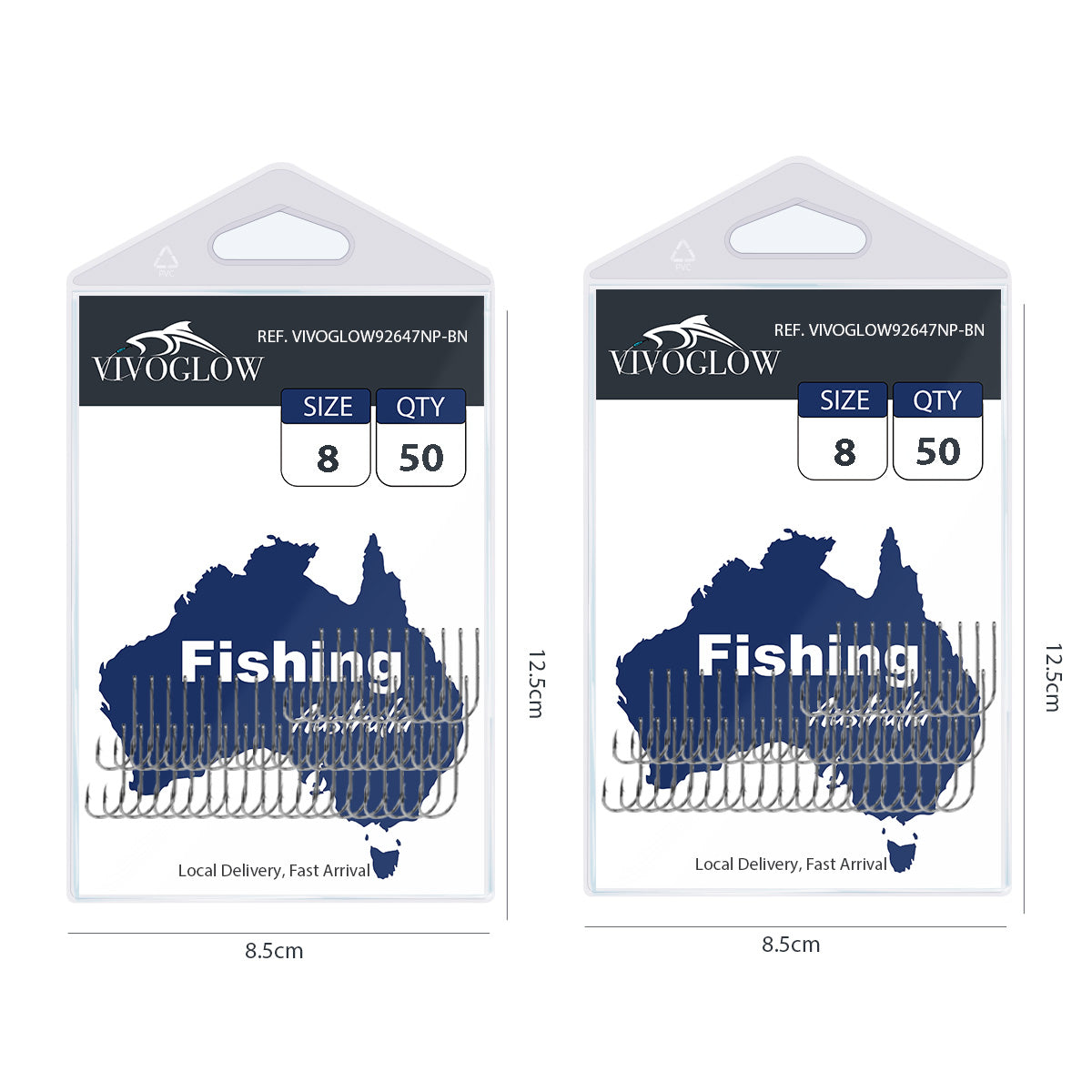 Long Baitholder Hooks- Black Nickel