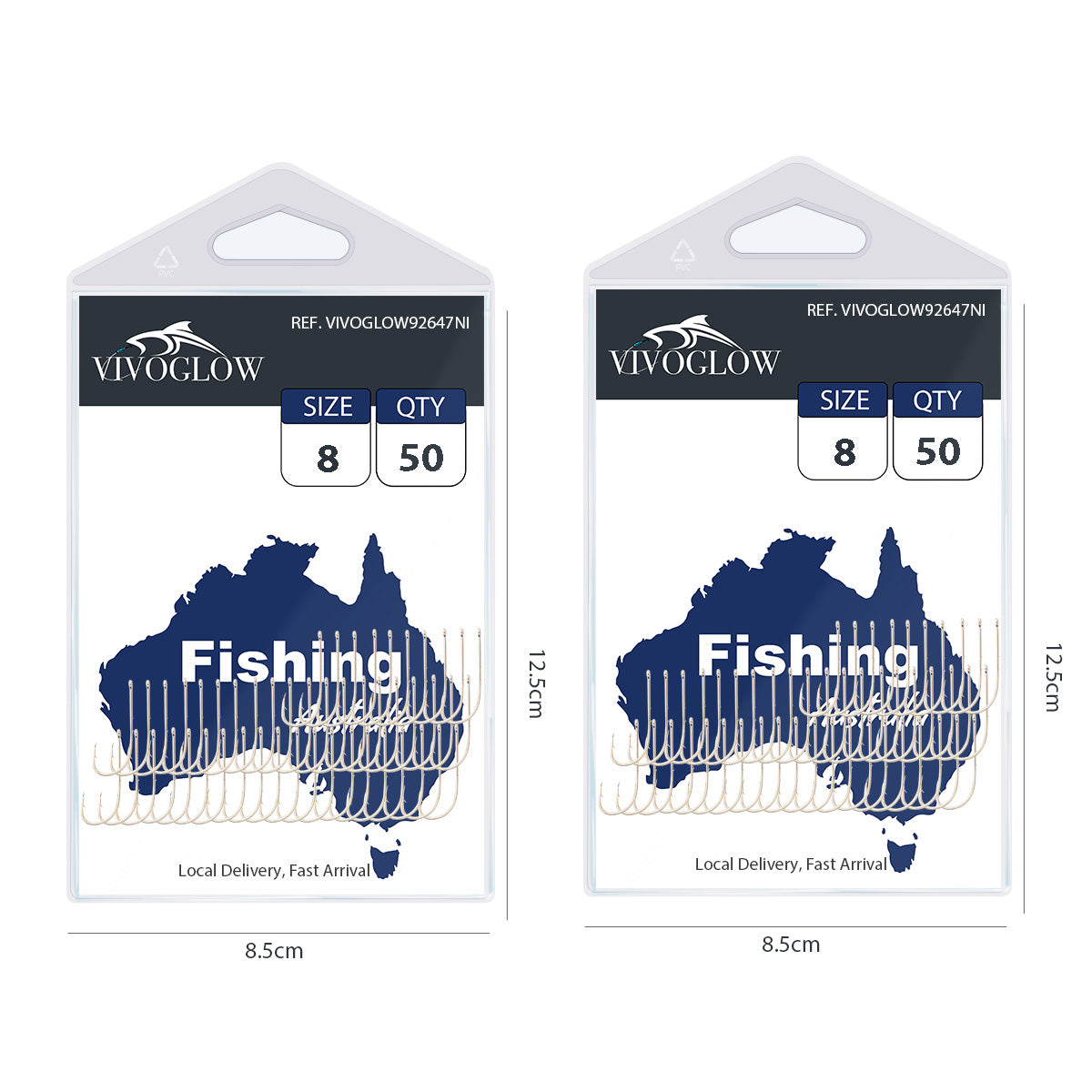 Long Baitholder Hooks- Bright Nicke