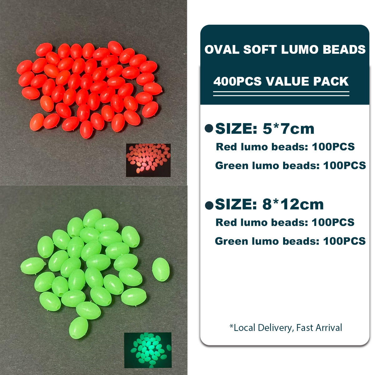 400 Pack UV Lumo Beads