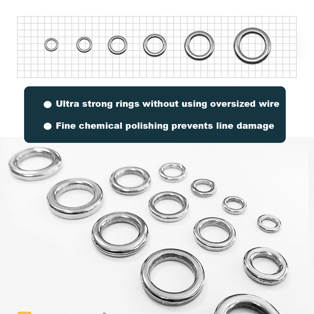 Fishing Solid Rings for Assist Hook