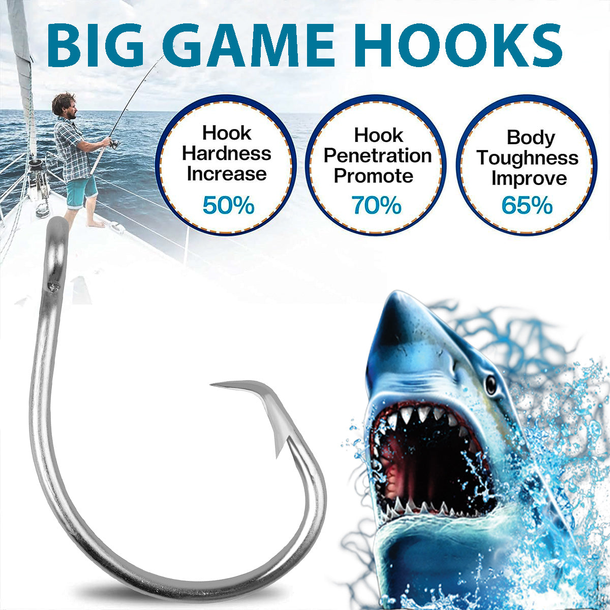 Tuna Circle Hooks - 3X Strong