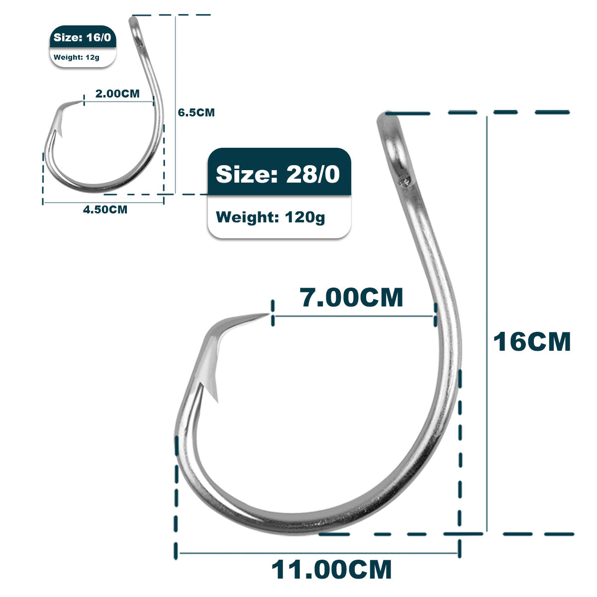 Tuna Circle Hooks - 3X Strong