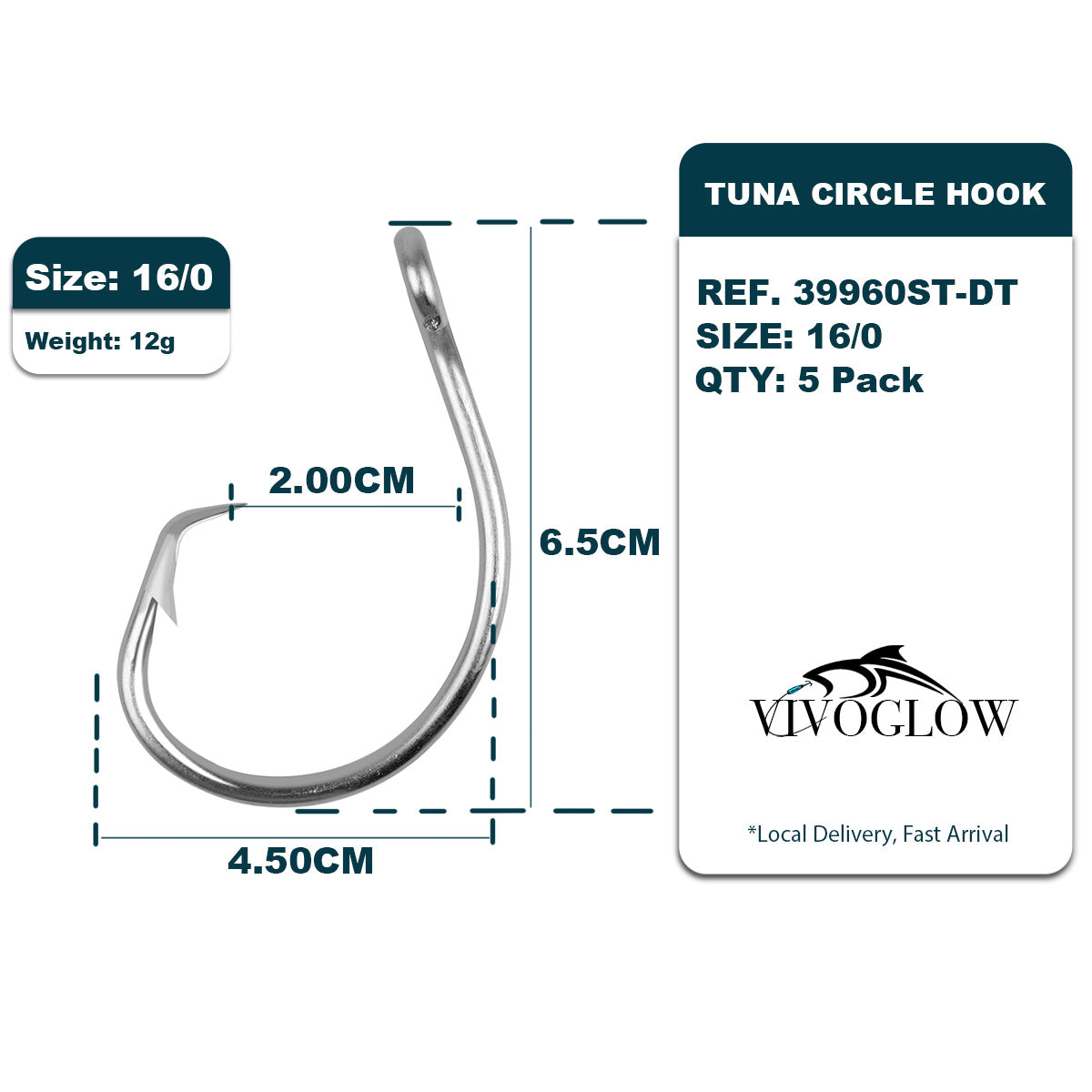 Tuna Circle Hooks - 3X Strong
