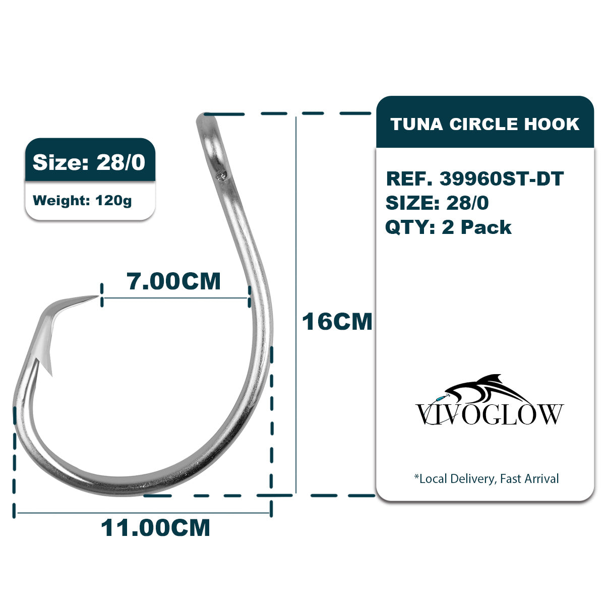 Tuna Circle Hooks - 3X Strong
