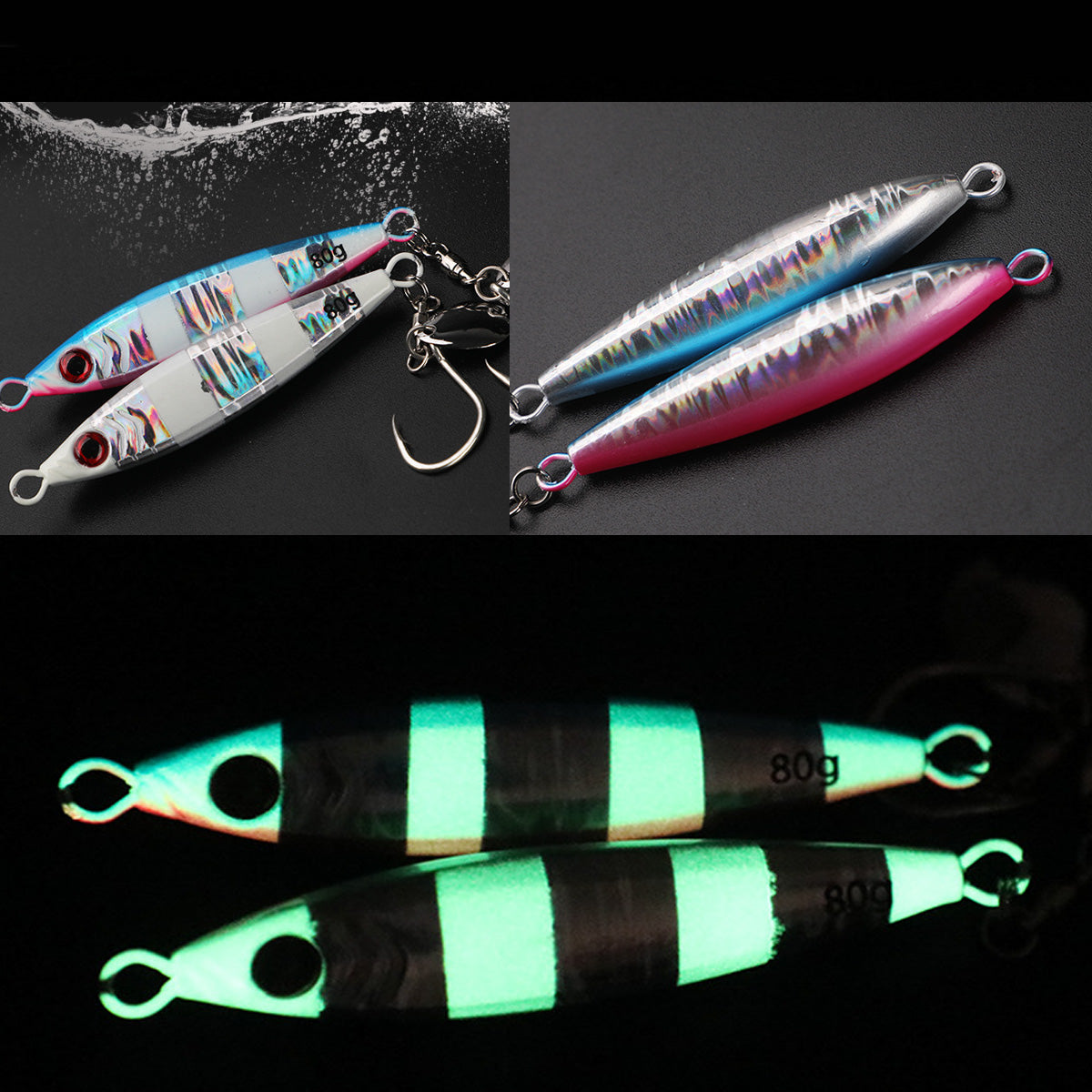 Tail Blade Metal Lure Saltwater Fishing Lures 40g 60g 80g