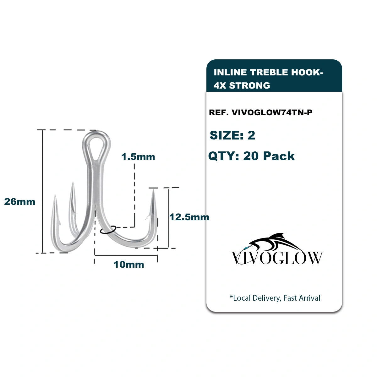 Barra Treble Hooks 4 x Strong