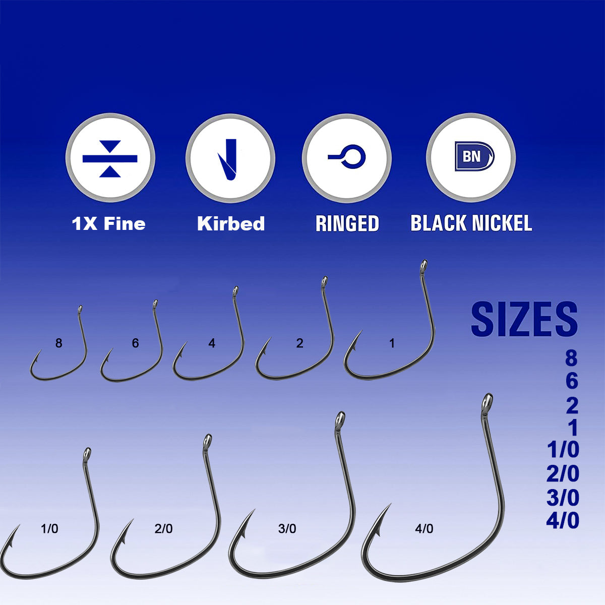 Wide Gap Hooks