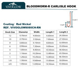 Bloodworm-R Carlisle Hook Long Shank Hooks