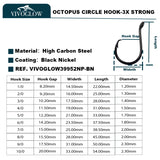 Heavy Octopus Circle Hooks Fishing Hooks 3X Strong