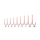 Wire Bloodworm Hook Red