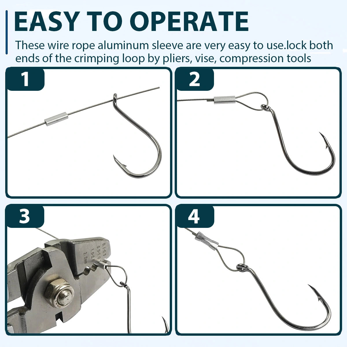 Mini Aluminium Crimp Sleeves