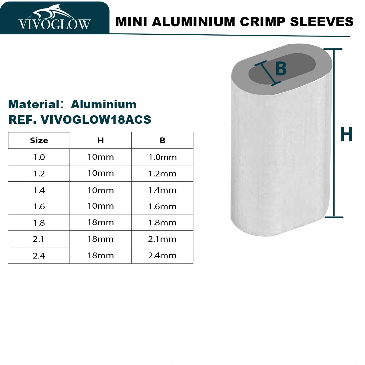 Mini Aluminium Crimp Sleeves