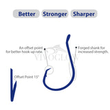 Octopus Circle Hooks- 1x Strong