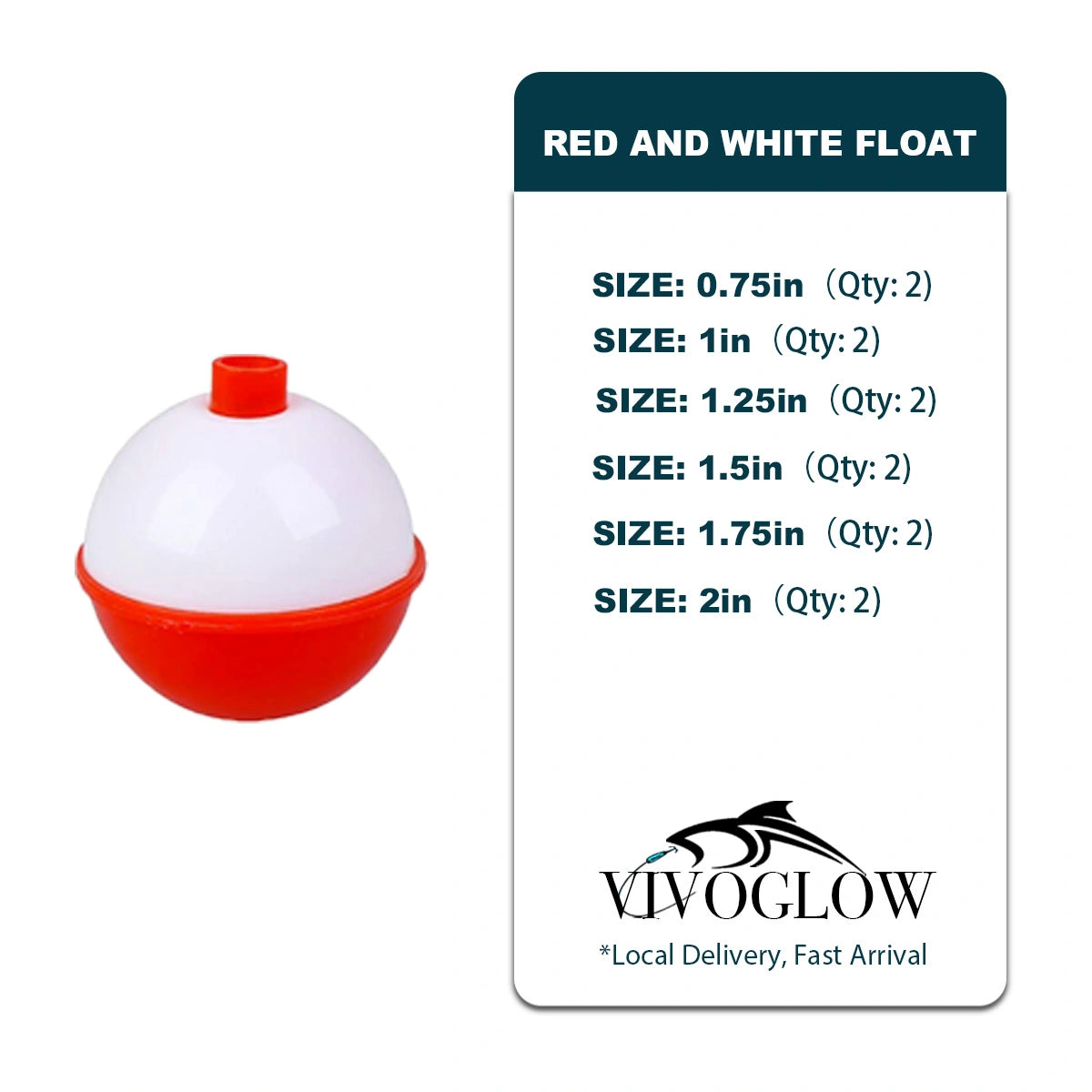 Red White Spring Loaded Fishing Floats