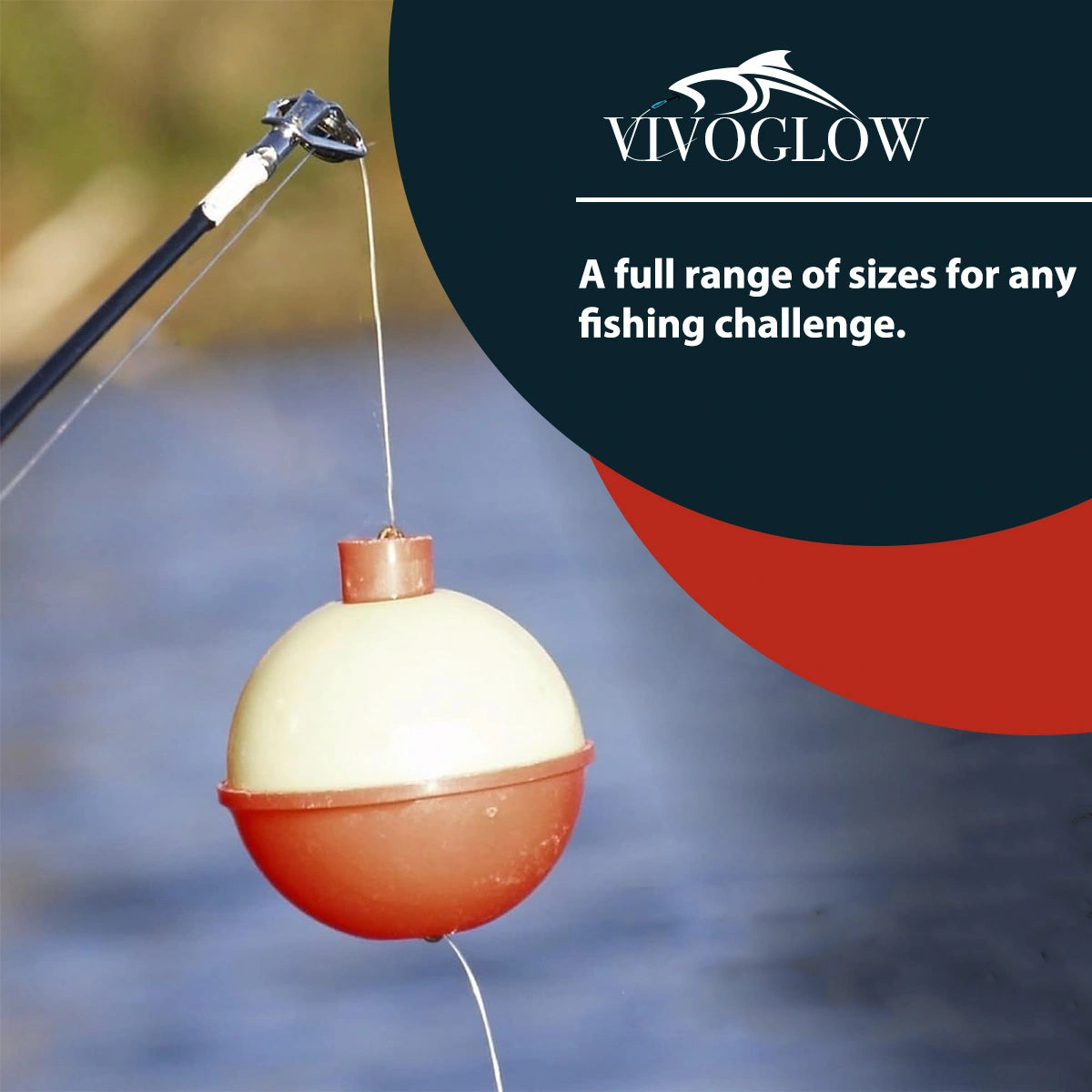 Red White Spring Loaded Fishing Floats