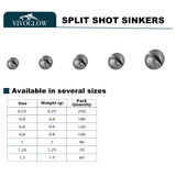 Split Shot Sinkers Fishing Weights