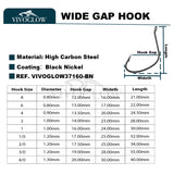 Wide Gap Hooks