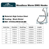 Weedless Worm EWG HW Hooks