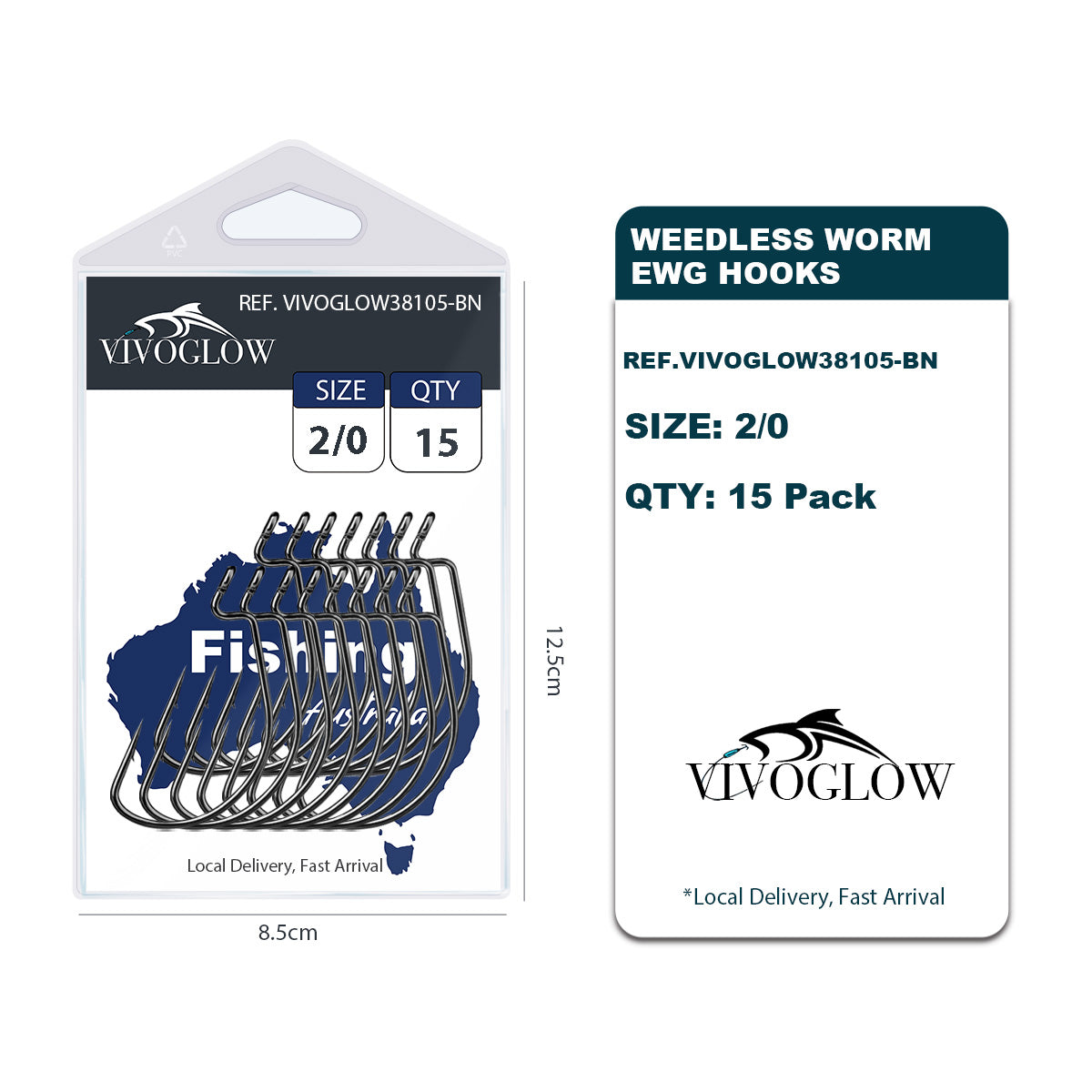 Weedless Worm EWG HW Hooks