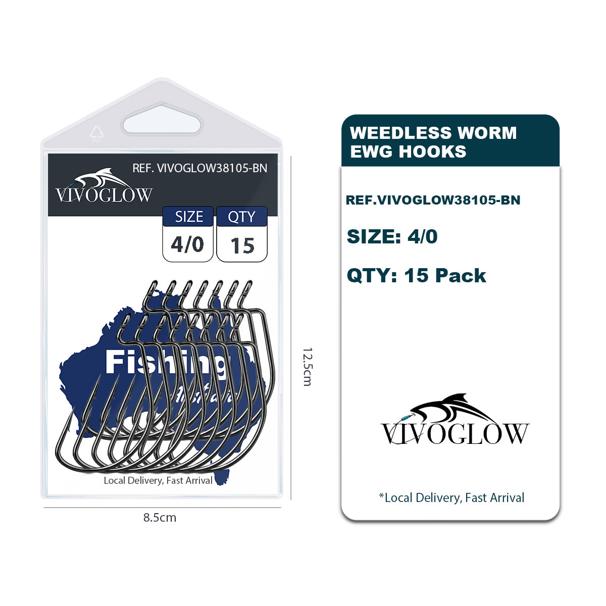 Weedless Worm EWG HW Hooks