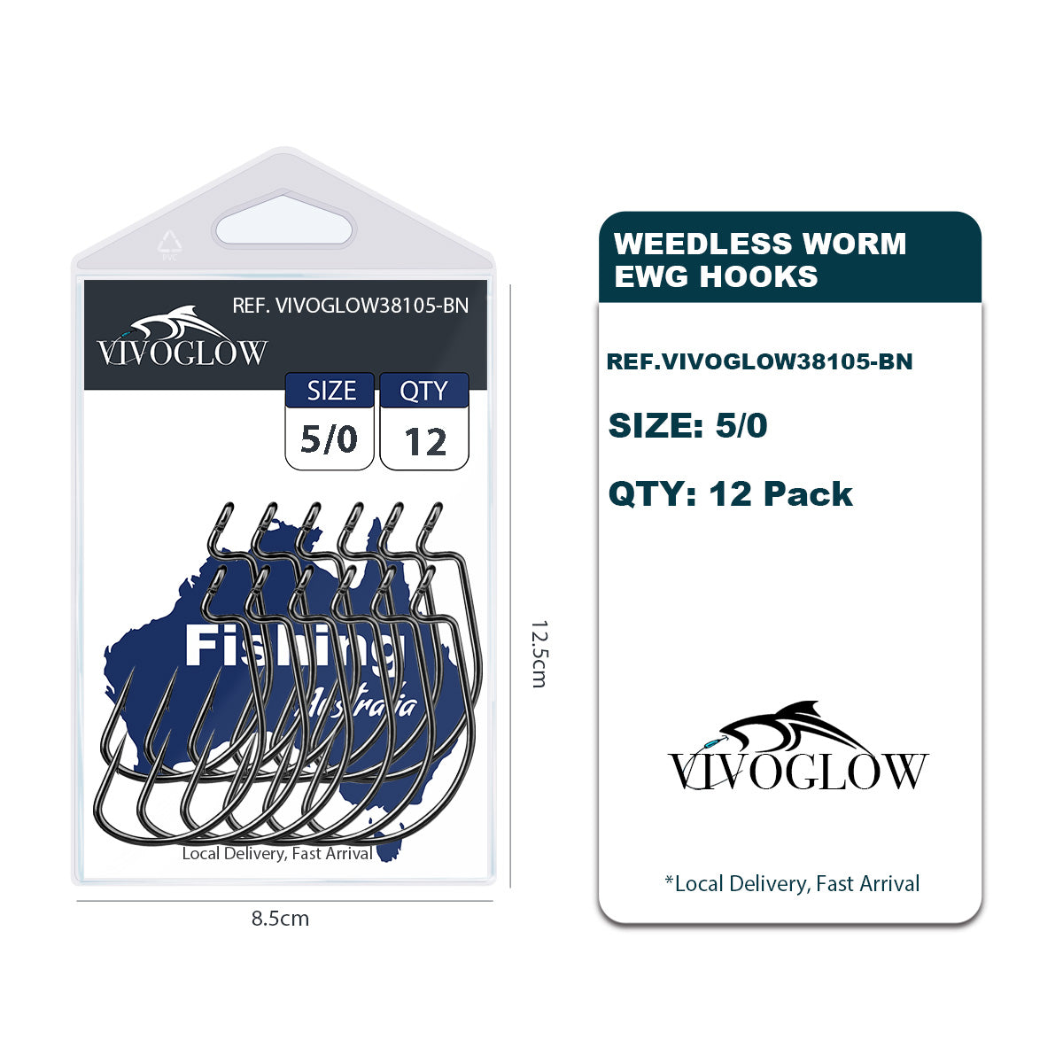 Weedless Worm EWG HW Hooks